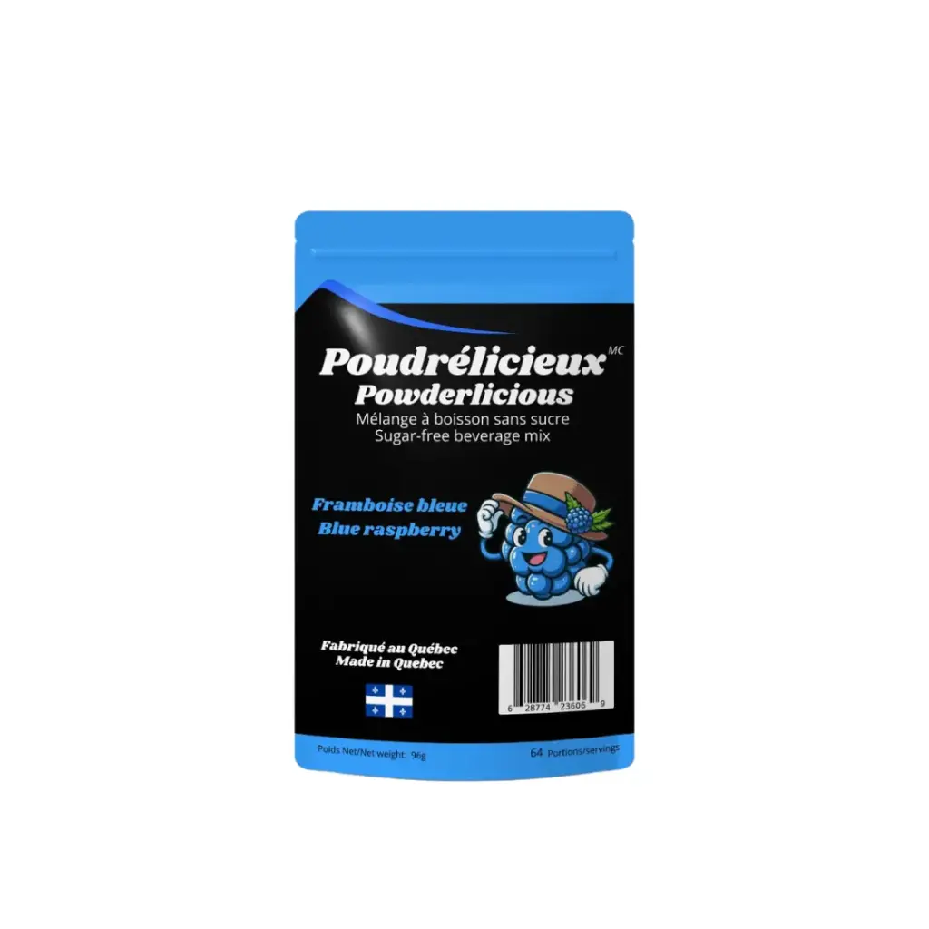 Powder drink mix w/o sugar - Blue raspberry 96 g