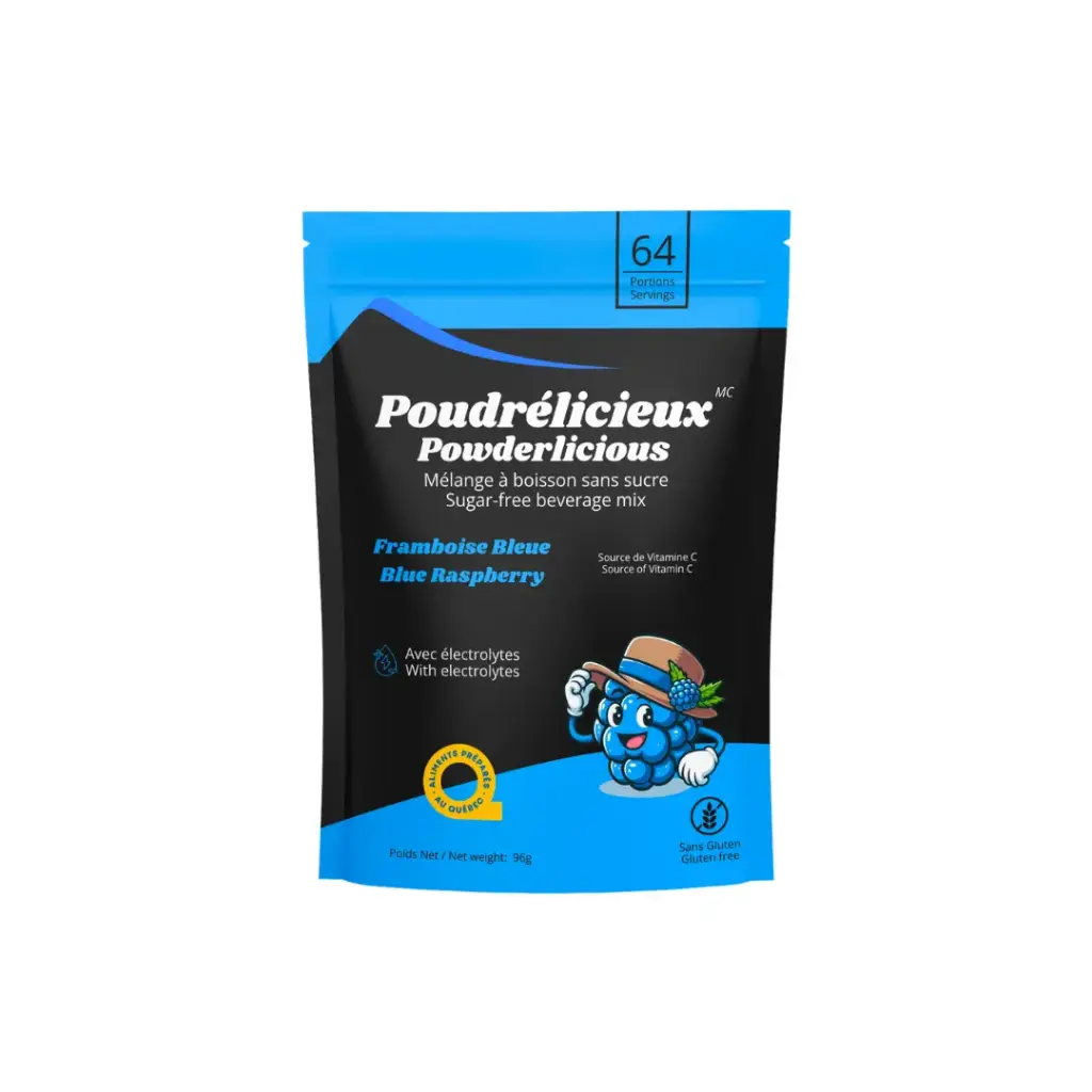Powder drink mix w/o sugar - Blue raspberry 96 g