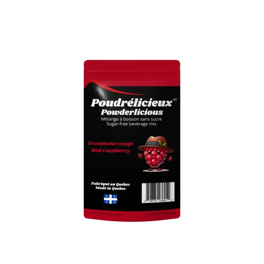 Powder drink mix w/o sugar - Red raspberry 96 g  