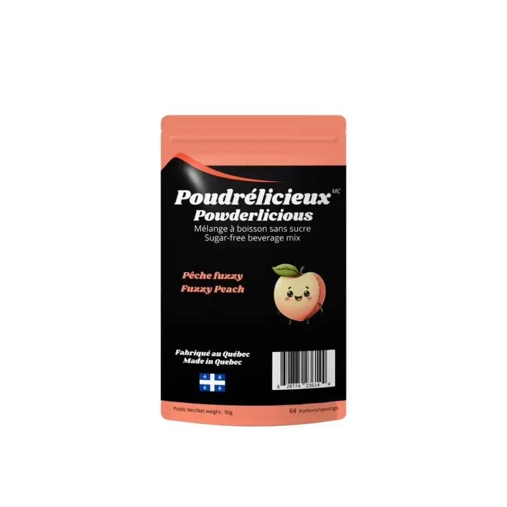 Powder drink mix w/o sugar- Fuzzy peach 96 g   