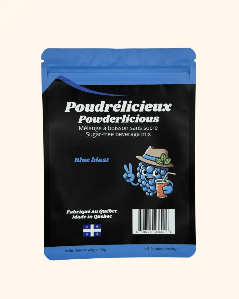 Powder drink mix w/o sugar - Blue blast 96 g