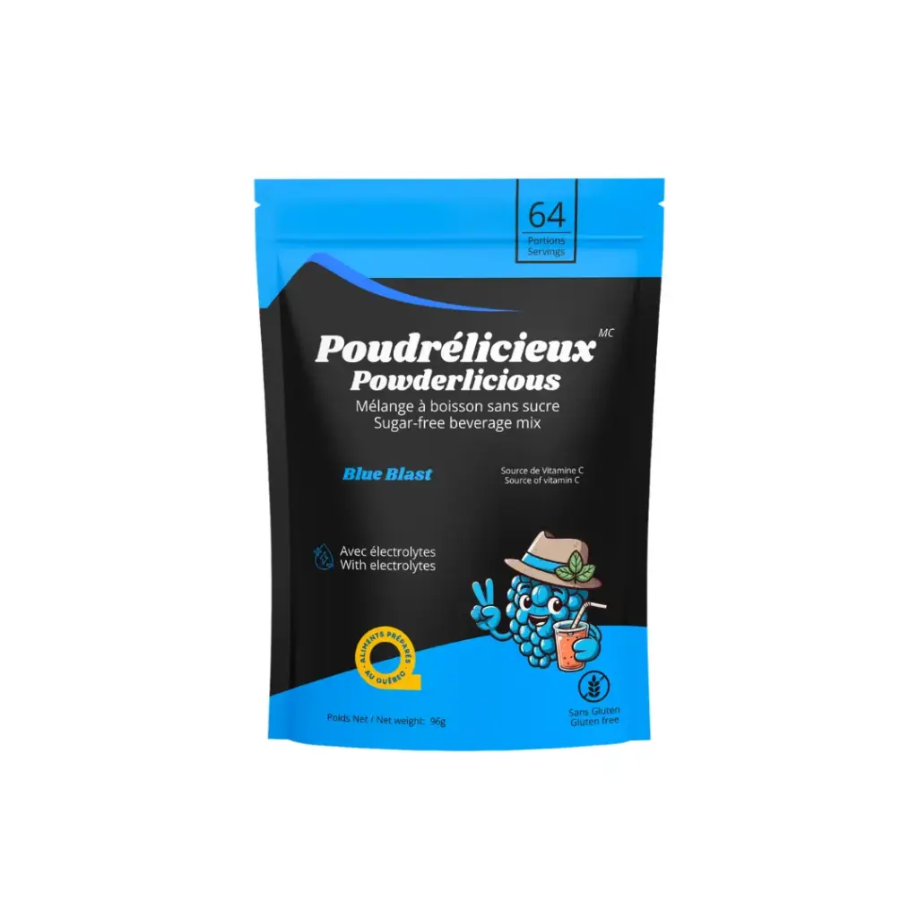 Powder drink mix w/o sugar - Blue blast 96 g