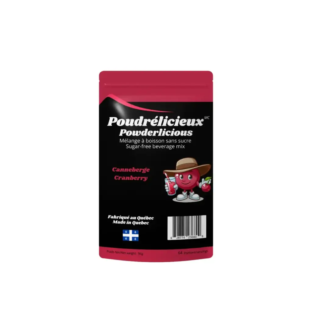 Powder drink mix w/o sugar - Cranberry 96 g