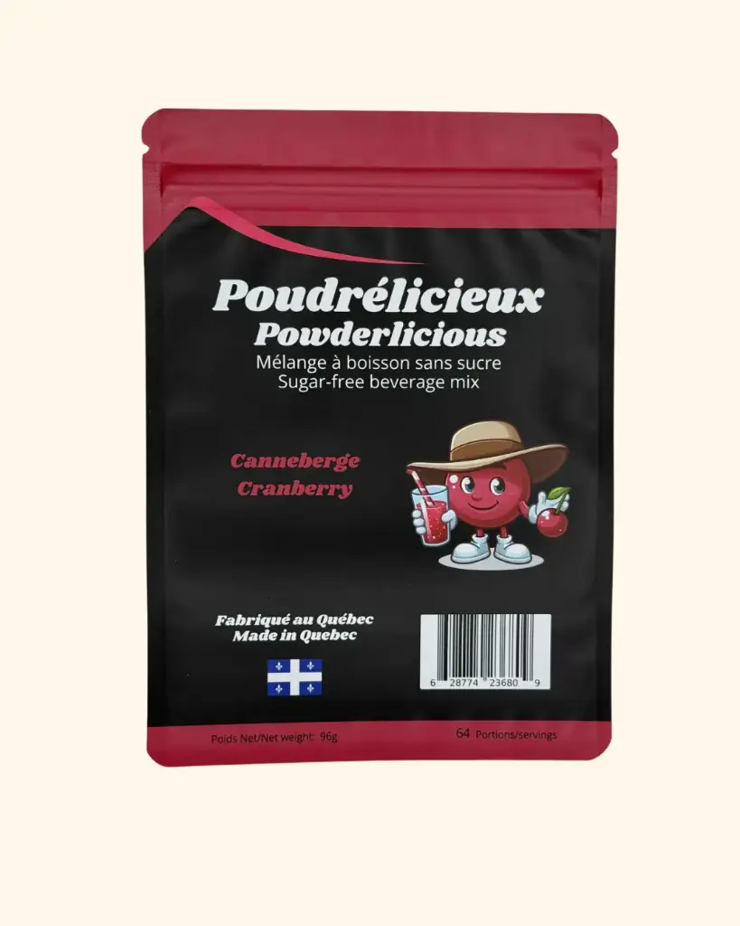Powder drink mix w/o sugar - Cranberry 96 g
