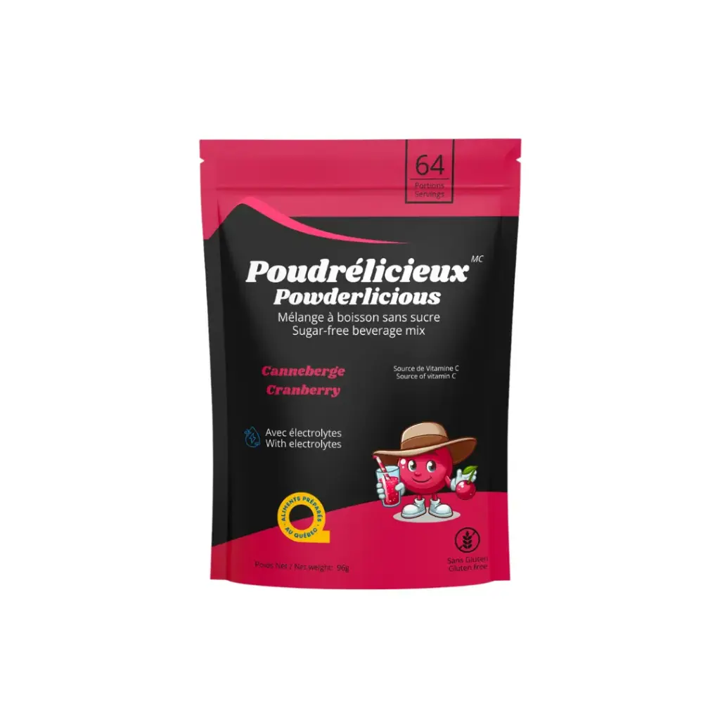 Powder drink mix w/o sugar - Cranberry 96 g