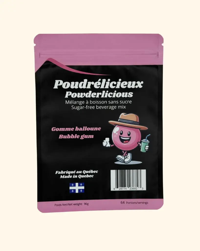 Mélange à boisson sans sucre - Gomme balloune 96 g
