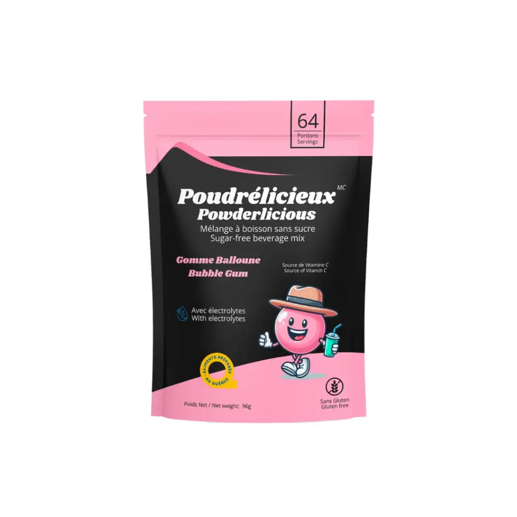 Powder drink mix w/o sugar - Bubble gum 96 g