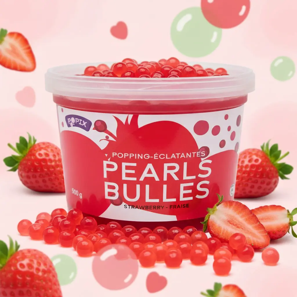 Popix Popping pearls - Strawberry 500 g 