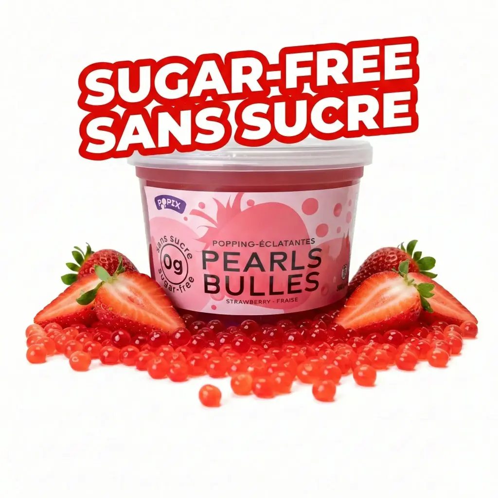 Bulles éclatantes Popix 0 sucre - Fraise 500 g