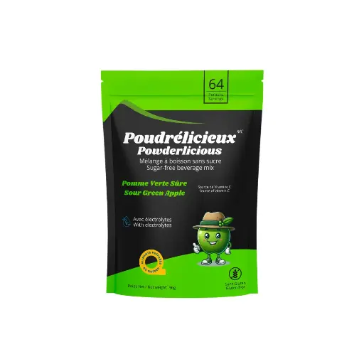 Mélange à boisson sans sucre -Pomme verte sure 96 g 