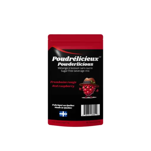 Mélange à boisson sans sucre - Framboise rouge 96 g  