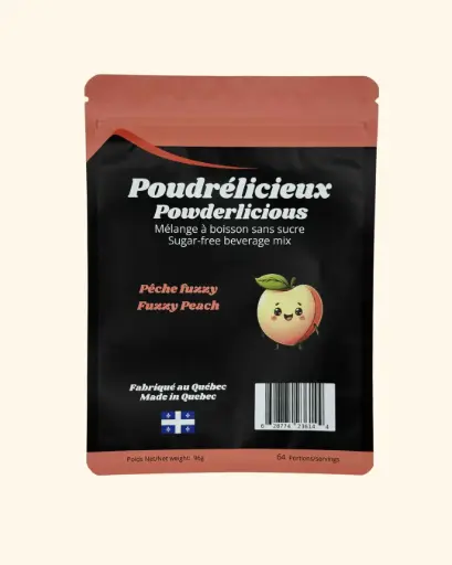 Mélange à boisson sans sucre - Pêche fuzzy 96 g   