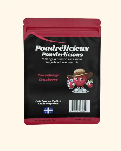 Powder drink mix w/o sugar - Cranberry 96 g