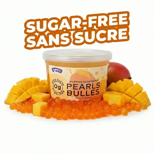 Bulles éclatantes Popix 0 sucre - Mangue 500 g